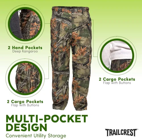 Miniatura 7 de TrailCrest Pantalones tácticos de senderismo de caza para hombre