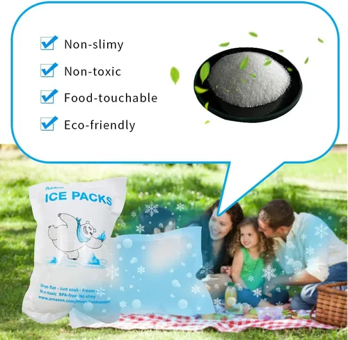 Miniatura 4 de RAINBOW Paquetes de hielo seco para envío de alimentos congelados, bolsas de hielo reutilizables para enfriadores y bolsas de almuerzo, paquetes