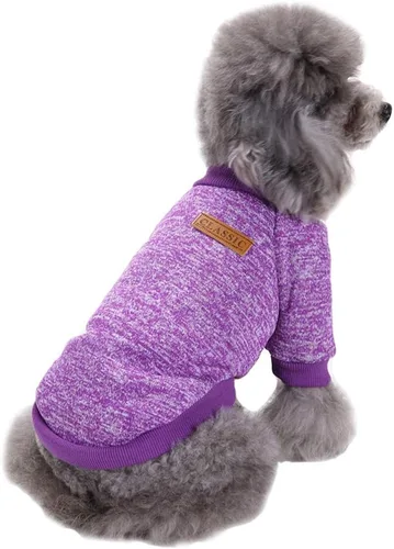 Miniatura 13 de Jecikelon Ropa para Perros Suéter para Perros Ropa Suave para Cachorros Ropa de Invierno Suéteres para Cachorros Atuendo Cálido para Perros Pequeños