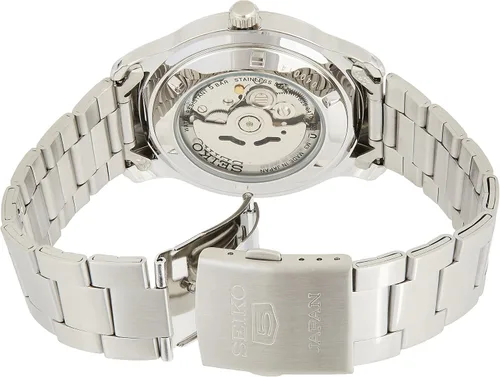 Miniatura 3 de SEIKO 5 Reloj automático de acero inoxidable con esfera azul SNKP17J1 para hombre, Negro -, Moderno