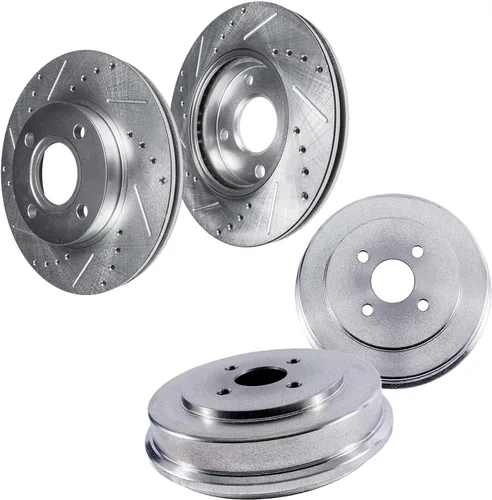 Miniatura 62 de Detroit Axle - Rotores de freno para Toyota Avalon 2020-2021 Camry 2020-2024, repuesto de rotores de freno de disco perforados y ranurados: rotor
