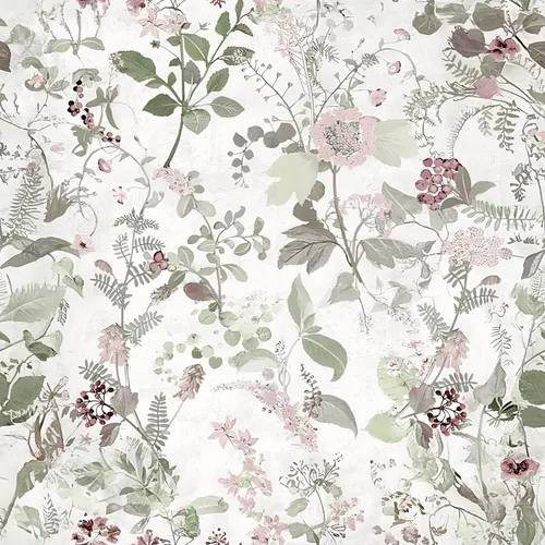 Miniatura 10 de Erfoni Papel Tapiz Verde y Blanco Despegar y Pegar Papel Tapiz de Contacto Floral para Dormitorio 17.7 pulgadas x 78.7 pulgadas Papel Tapiz