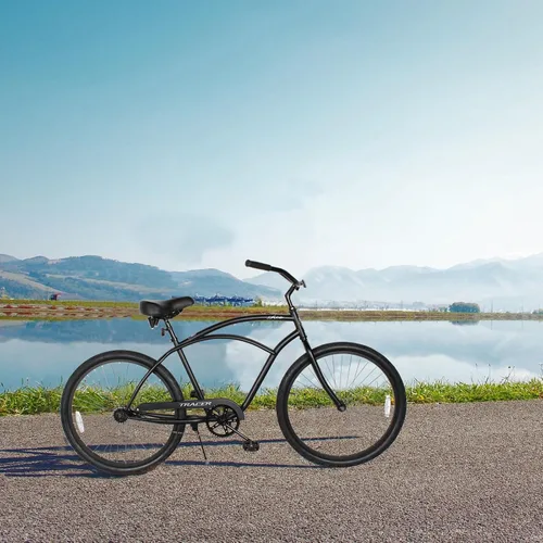 Miniatura 8 de Tracer ACE - Bicicleta crucero de playa de una sola velocidad de 26 pulgadas con freno de posavasos para hombres y mujeres, varios