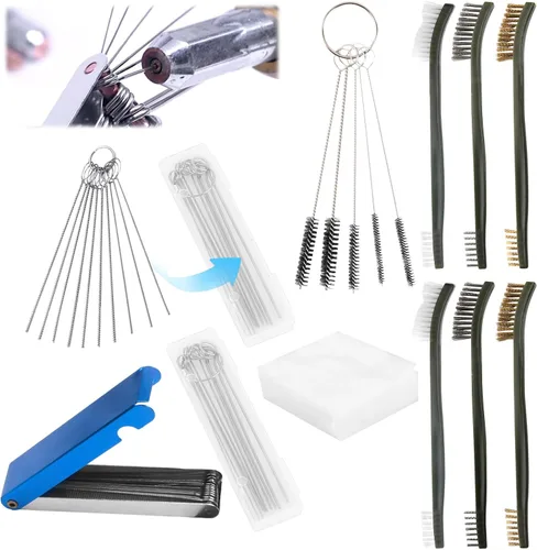 Miniatura 9 de Kit limpiador de cuerpo del acelerador, kit de limpieza de carburador, punta de antorcha y juego de limpiador de eliminación de suciedad