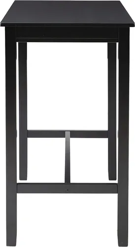 Miniatura 5 de Linon Claridge - Mesa de bar negra de 36 pulgadas de altura