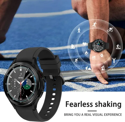 Miniatura 3 de Suoman Paquete de 4 protectores de pantalla de vidrio templado para Samsung Galaxy Watch 4 Classic de 1.81 pulgadas (1.811 in) para Galaxy Watch 4
