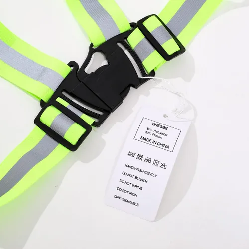 Miniatura 4 de DRESBE Chaleco reflectante unisex con banda de seguridad láser ajustable para correr por la noche, ciclismo, trotar, caminar