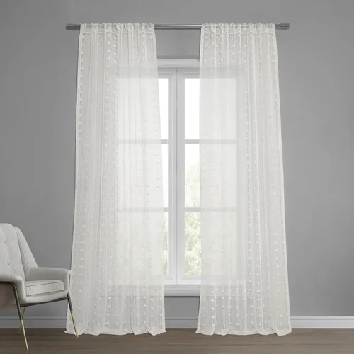Miniatura 12 de HPD Half Price Drapes SHCH-11729-84 - Cortina transparente de lino con estampado (1 panel), 50 x 84, Avignon Vine
