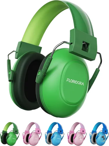 Miniatura 13 de Paquete de 2 auriculares con cancelación de ruido para niños, protección auditiva de 28 dB SNR orejeras con reducción de ruido para niños/niños