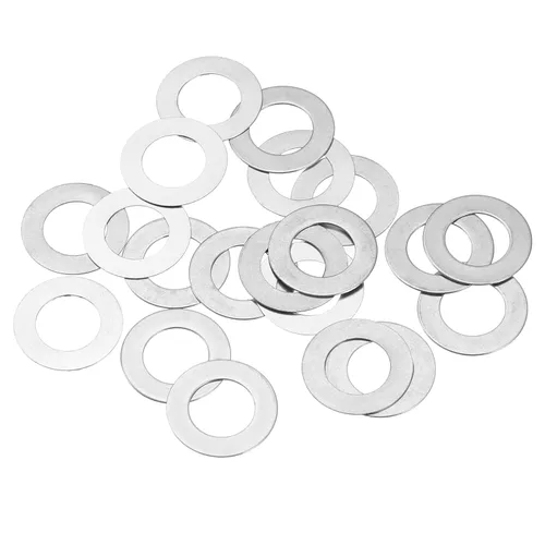 Miniatura 29 de uxcell Arandelas planas de acero inoxidable M3 304, 20 espaciadores planos ultrafinos de 0.118 x 0.197 x 0.004 in para tornillo de tornillo