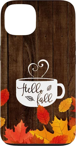 Miniatura 7 de Hello Fall - Taza de café para iPhone 16, diseño de hojas de otoño