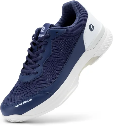 FitVille Wide Pickleball Shoes for Men Tennis Shoes Sneakers for All Court Racquetball Athletic Shoes for Racquet Sport Arch Support & Wide Toe Box