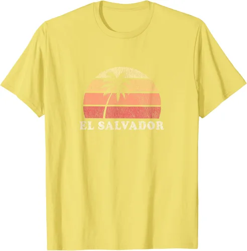 Miniatura 38 de El Salvador Vintage 70s Retro Throwback Design Camiseta, Azul