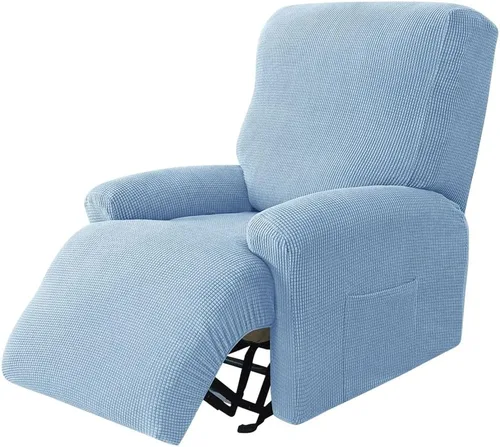 Miniatura 17 de LazyBoy - Funda de sofá reclinable jacquard, fundas elásticas antideslizantes para sillas reclinables, 4 piezas, protector de muebles para sillón