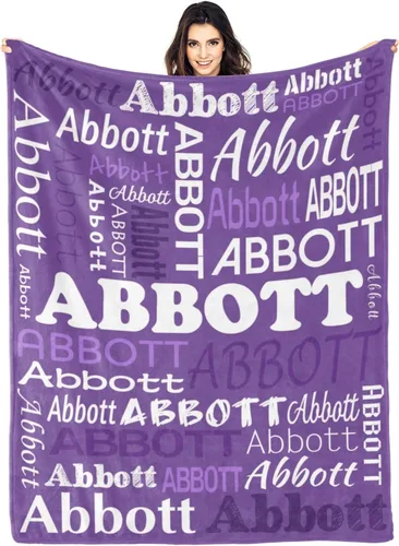 Miniatura 29 de Ships Next Day Custom Blanket with Name Personalized Throw Blanket for Baby Kid Customized Gifts for Dad, Mom, Grandpa, Grandma, Son, Daughter Algae