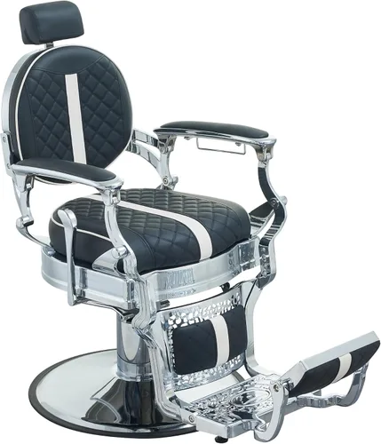 Miniatura 10 de Silla de peluquero vintage para peluqueros Heavy Tattoo Shampoo Equipo de salón de belleza Plateado