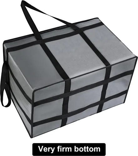 Miniatura 4 de musbus Bolsa de entrega de alimentos con aislamiento prémium XXL – 23 x 14 x 15 pulgadas, bolsa impermeable de suministro de catering para entrega