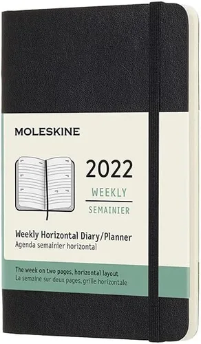 Miniatura 26 de Moleskine Agenda mensual clásica de 12 meses de 2022, tapa suave, grande (5 x 8.25 pulgadas), color negro