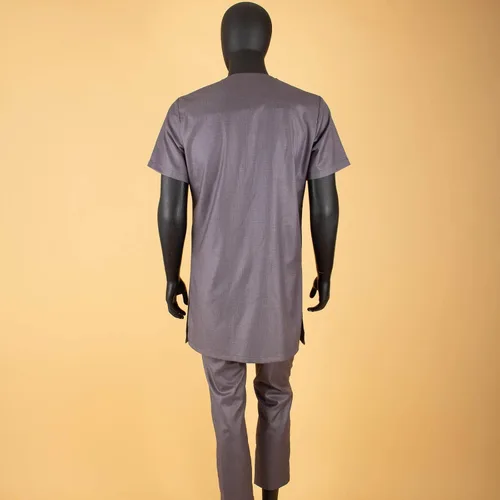 Miniatura 4 de Chándal para hombre, ropa africana, manga corta, tops y pantalones, conjunto de 2 piezas, trajes dashiki, talla grande, atuendo casual