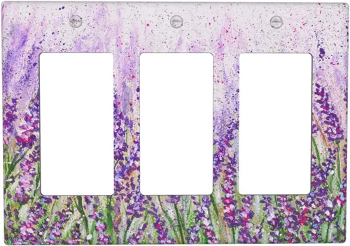 Miniatura 56 de Placa de cubierta de tomacorriente con diseño de mariposa, placas decorativas de pared, 1 gang, cubiertas de enchufes eléctricos, placa frontal Arte