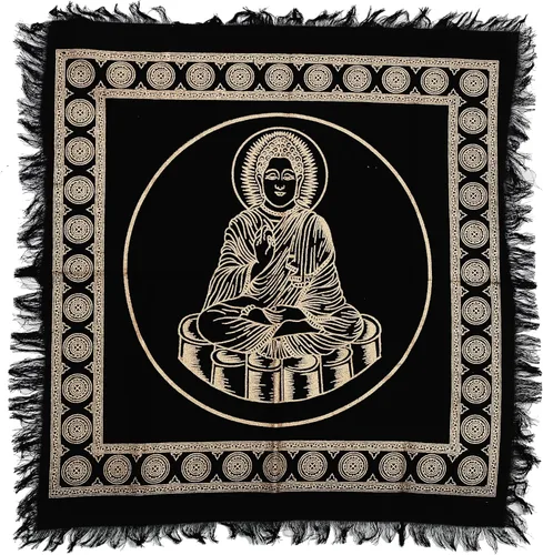 Miniatura 9 de Indian Consigners Paño de altar celta pentagrama brujería Alter Tarot Spread Top Cloth Wiccan Square Spiritual 18 por 18 Sagrado