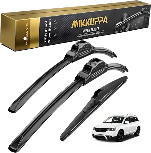 Miniatura 82 de MIKKUPPA Juego de 3 limpiaparabrisas de 22+21+12 pulgadas - Reemplazo para Dodge Durango 2011-2023, Jeep Grand Cherokee 2011-2013 - Limpiaparabrisas
