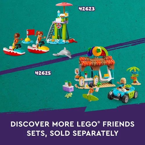 Miniatura 6 de LEGO Friends Parque Acuático de Heartlake City - Juguete de Construcción para Juego Simulado con Figuras y Sets de Juego para Niñas y Niños, Edades
