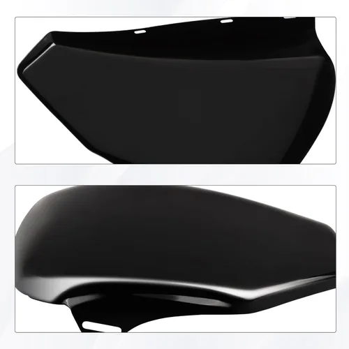 Miniatura 7 de Tapa de batería izquierda para Harley Davidson Sportster XL modelos 2004-2013 XL1200 XL883, negro