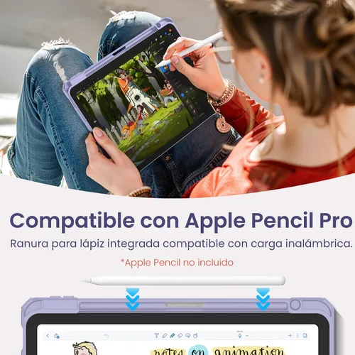 Miniatura 6 de Fintie Funda híbrida delgada para iPad Air de 11 pulgadas M3 (2025) / M2 (2024), iPad Air de 5ª (2022) / 4ª generación (2020) de 10.9 pulgadas, Lila