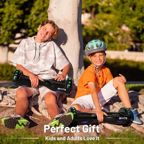 Miniatura 6 de SIMATE Hoverboard - Aeropatineta Bluetooth todo terreno con luces LED y control de aplicación, regalos para niños, adultos, niñas, niños, para todas
