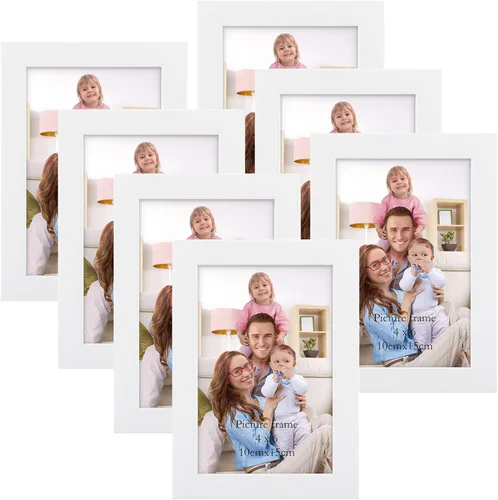 Miniatura 35 de Giftgarden - Juego de 7 marcos para fotos de 4 x 6 pulgadas, color negro, marcos para fotos de 4 x 6 pulgadas para pared o mesa