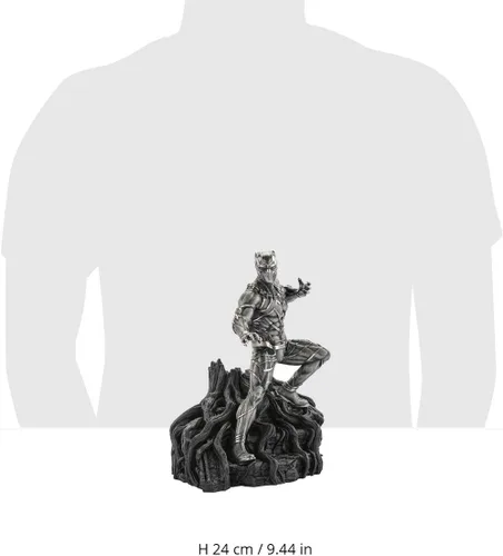 Miniatura 8 de Royal Selangor Estatua de guardián de la pantera negra de peltre de la colección Marvel acabada a mano