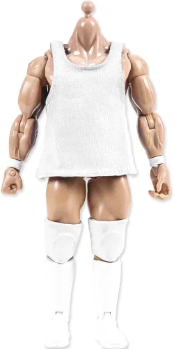 Miniatura 3 de Juego de 5 camisetas musculares para figuras de acción de lucha libre, Blanco