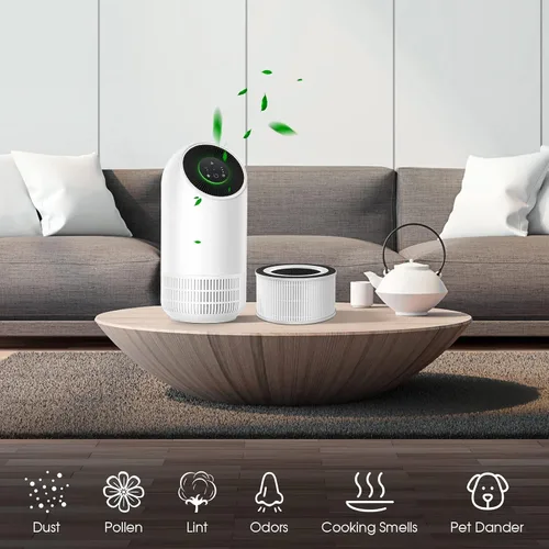 Miniatura 5 de Paquete de 2 filtros de repuesto Hepa compatibles con Afloia Fillo/Halo/para Mooka Allo, filtración HEPA 3 en 1 para reemplazo de filtro purificador