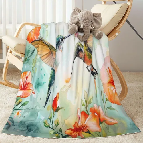 Miniatura 24 de Manta de bebé con flores de margaritas moradas para primavera para niño o niña, recién nacido, 30x40 pulgadas, mantas para cochecito, cuna