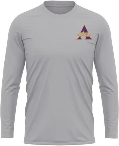 Miniatura 181 de Camisa deportiva de manga larga oficial de la NCAA Collegiate para hombre, con logotipo en el pecho izquierdo, colección Athletic Heather