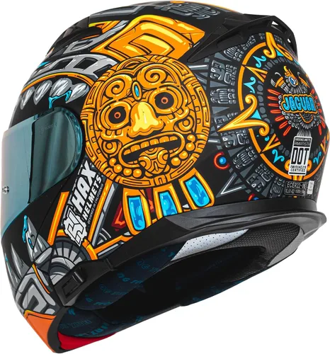 Miniatura 4 de HAX Amatista Casco Modular de Motocicleta con Visera Dual Abatible - Casco Aprobado DOT/ECE, Ligero, Cómodo y Elegante para Hombres y Mujeres