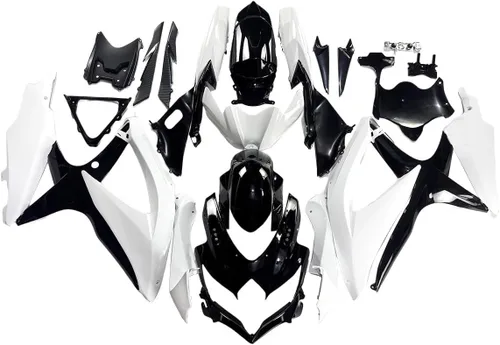 Miniatura 20 de Carenado de carrocería de plástico plateado blanco negro apto para Suzuki 2008 2009 2010 GSXR 600 750 inyección ABS nuevo Aftermarket Kit de marco