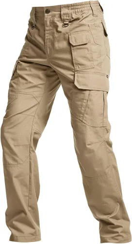 Miniatura 8 de CQR Pantalones tácticos para hombre, resistentes al agua, pantalones cargo Ripstop, ligeros EDC trabajo, senderismo, ropa para exteriores