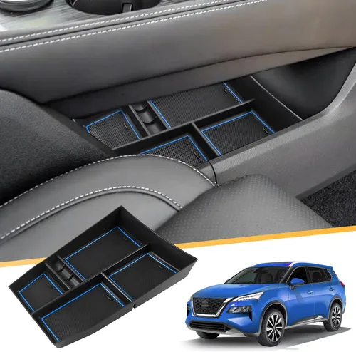 LFOTPP Organizador de consola central INFERIOR para Nissan Rogue 2021 2022 2023 2024 2025 2026 Nissan Rogue [S/SL/SV/Platinum] T33 Caja de