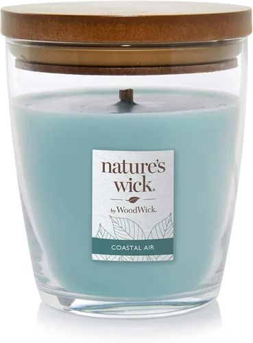 Miniatura 9 de Velas WoodWick Nature's Wick con aroma a canela y manzana, 283,5 g con tapa de madera, crepita al quemarse, otoño