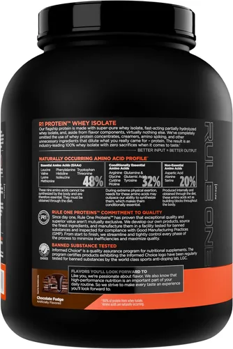 Miniatura 3 de Rule 1 R1 Proteína de suero aislada - con 25g de proteína y 6g de BCAA exclusivamente de fuentes aisladas e hidrolizadas para la recuperación