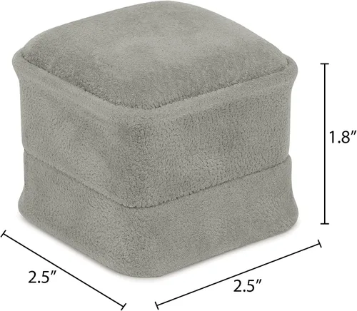 Miniatura 15 de Caja de pendientes de terciopelo negro, paquete de 2, gamuza de lujo rica, elegante estuche de aretes de diamante, con interior de terciopelo negro