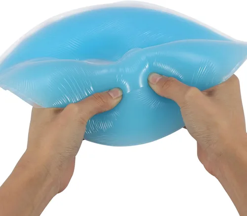 Miniatura 3 de Yosoo Health Gear Almohada de almohada de silicona para mesa de masaje, relajación facial suave para salón de belleza, spa en casa (azul)