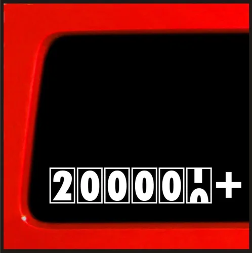 Calcomanía de vinilo de 200,000 millas, calcomanía para parachoques de club de alto kilometraje para automóvil, camión, ventana, computadora