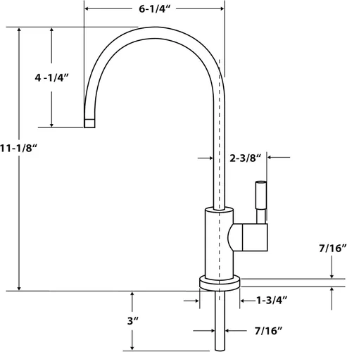 Miniatura 4 de APEC Llave para cocina, de diseño, FAUCET-CD-CP Cromado