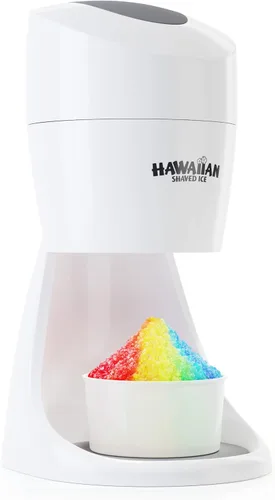 Miniatura 2 de Hawaiian Shaved Ice Máquina de hielo afeitado S900A con kit de jarabe de cono de nieve de cereza, uva y frambuesa azul, también incluye vasos