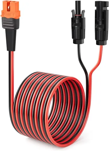 Miniatura 9 de ELFCULB Cable solar a XT60i de 12 AWG de 10 pies 2 10 25 35 50 75 100 pies conector solar a XT60i cable adaptador para estación de energía portátil