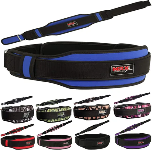 Miniatura 10 de MRX - Cinturón de levantamiento de pesas con soporte de espalda doble, entrenamiento de gimnasio, cinturones de 5 pulgadas de ancho, 11