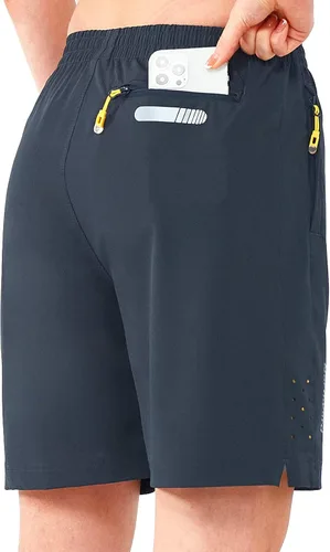 Miniatura 22 de NORTHYARD Pantalones cortos deportivos de senderismo para mujer, de secado rápido, ligeros, para gimnasio, entrenamiento, con 3 bolsillos